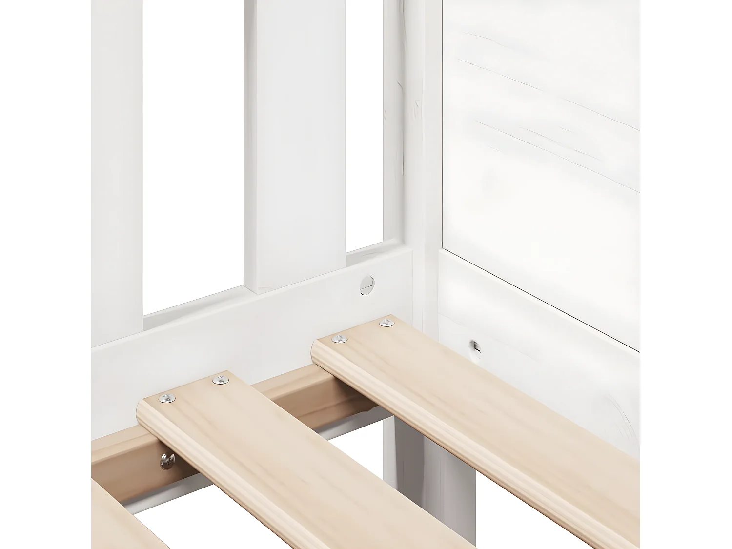 Cadre de lit d'enfants forme de maison 90x190cm bois massif pin