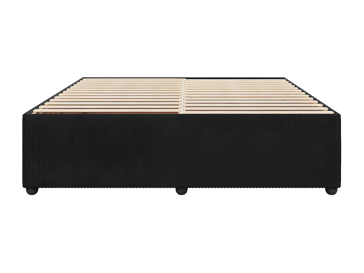 Cadre de lit Noir 180 x 200 cm Velours