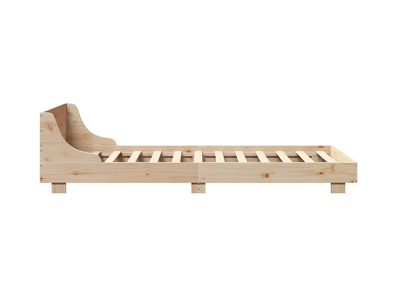 Cadre de lit sans matelas 100x200 cm bois massif de pin