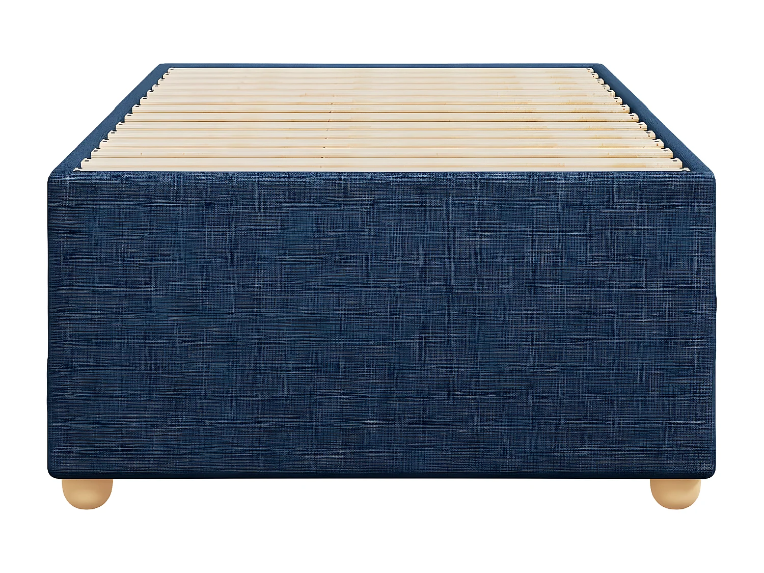 Cadre de lit Bleu 80x200 cm Tissu