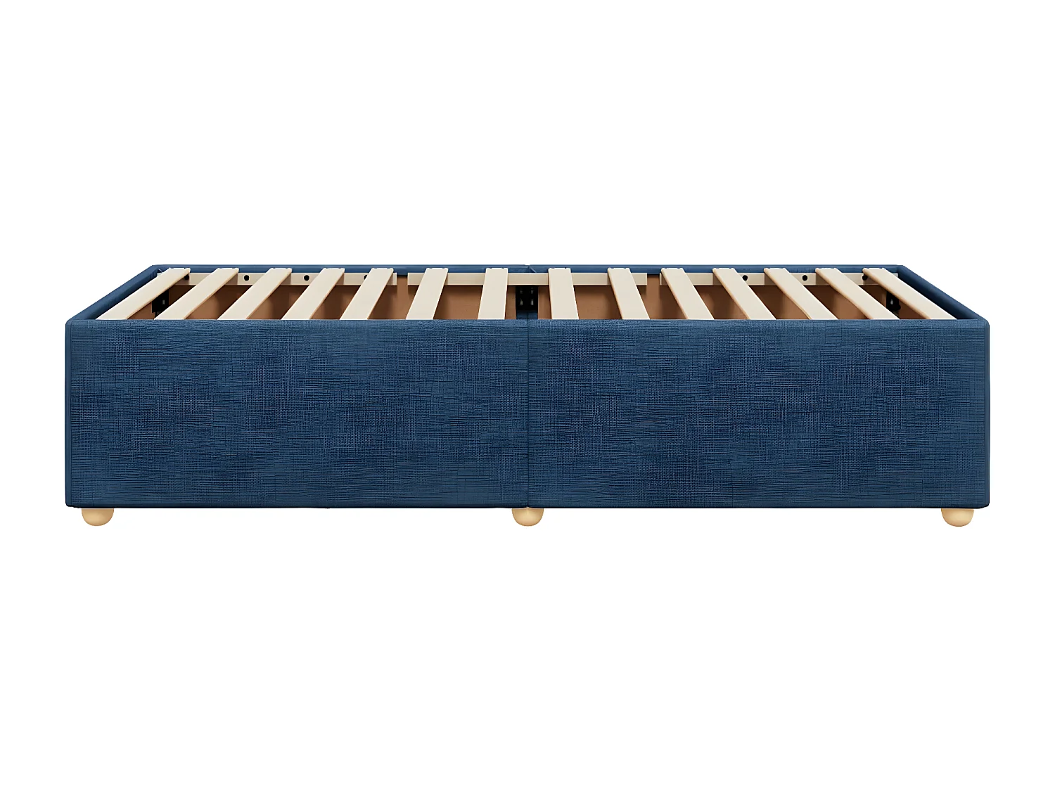 Estrutura de cama em tecido 80x200 cm azul