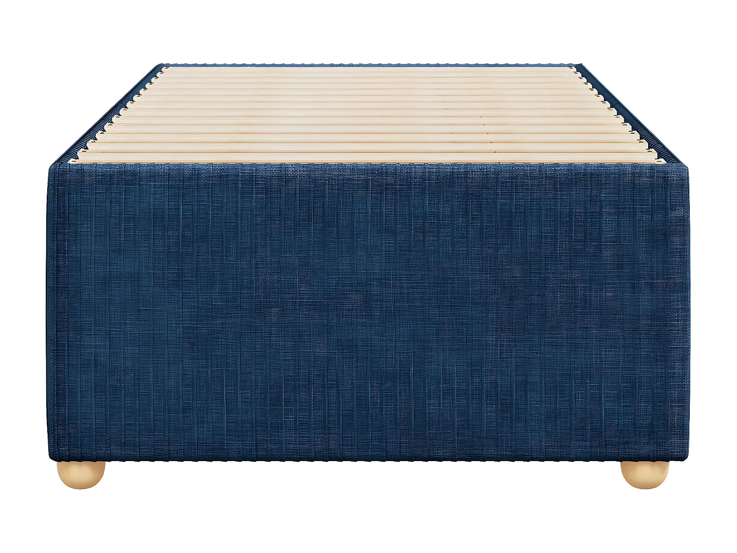 Cadre de lit Bleu 90x190 cm Tissu