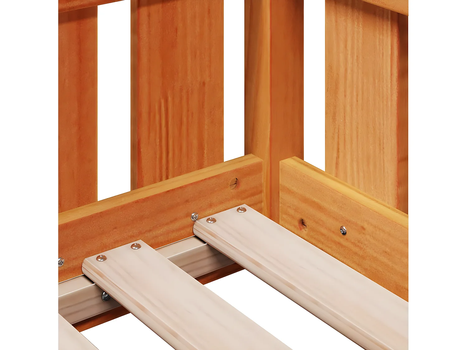 Cadre de lit d'enfants forme de maison 90x190cm bois massif pin