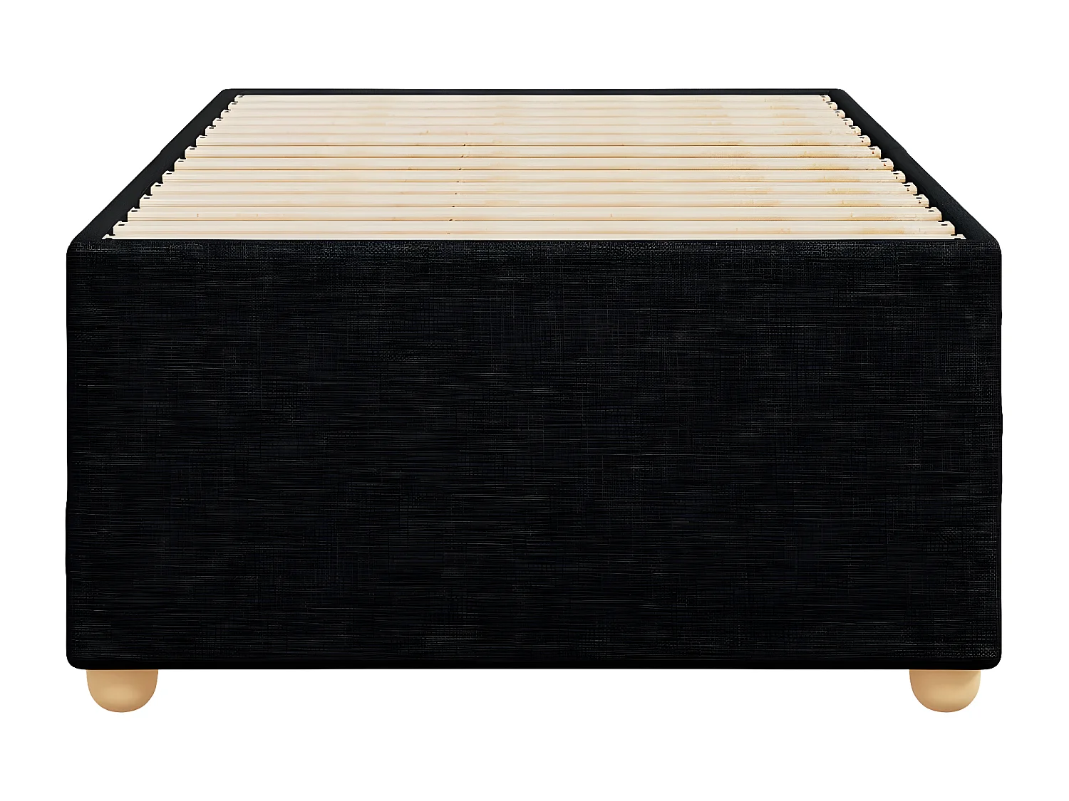 Cadre de lit Noir 100x200 cm Tissu