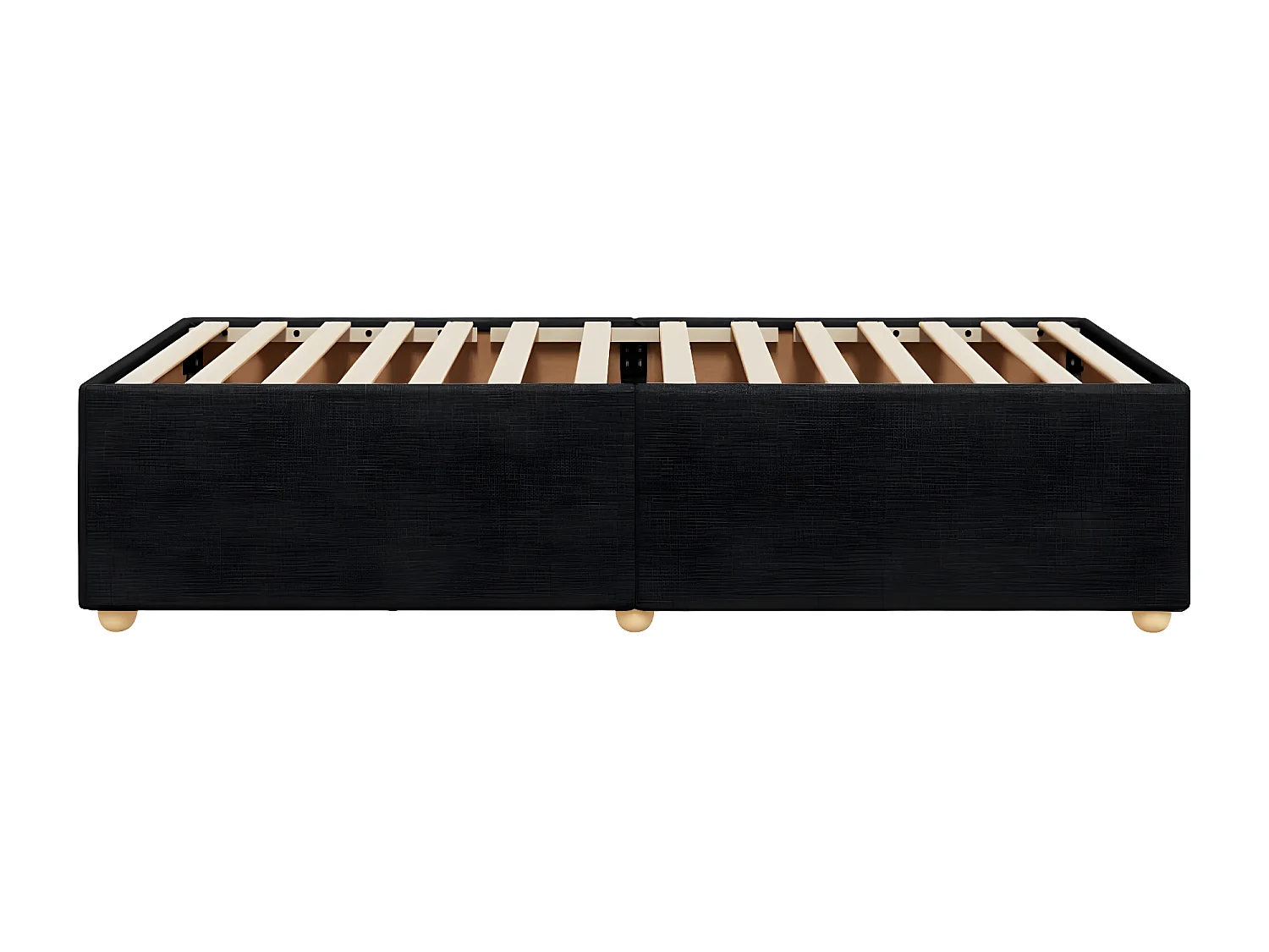 Cadre de lit Noir 100x200 cm Tissu