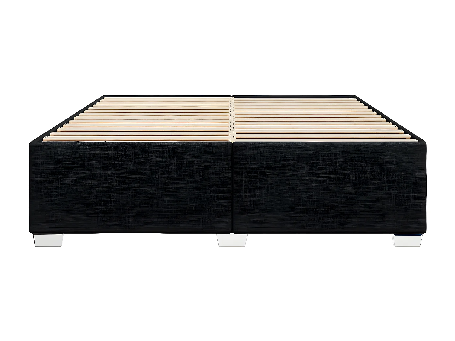 Cadre de lit Noir 180 x 200 cm Tissu