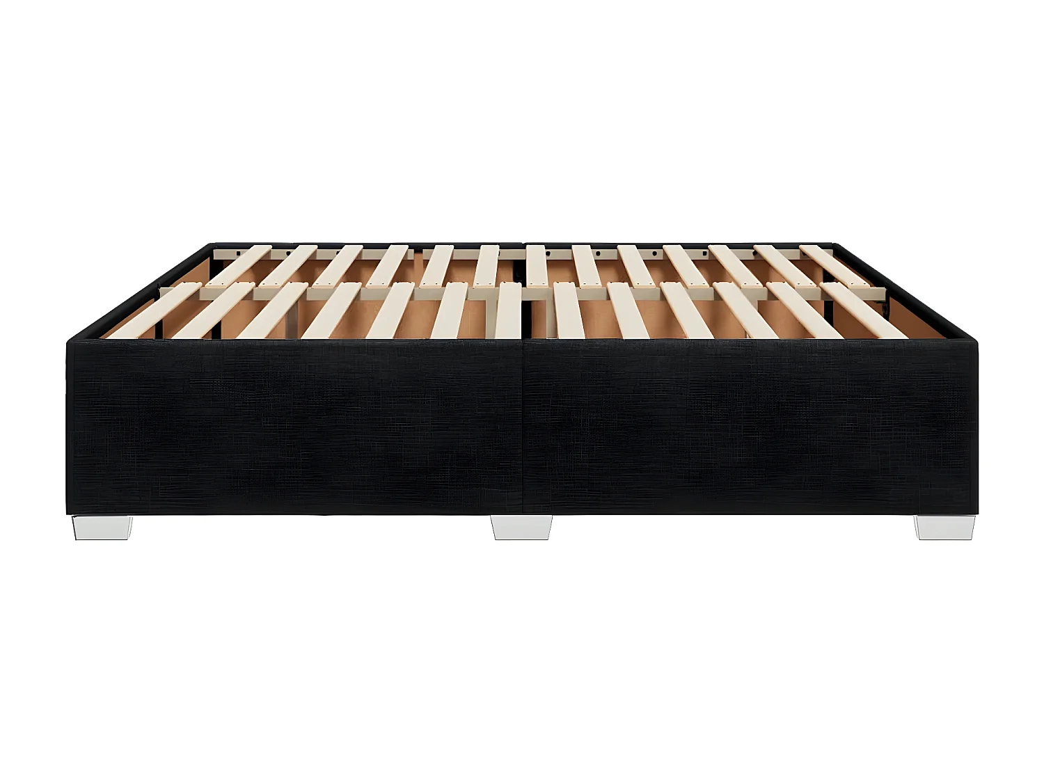 Estructura de cama tela gris claro 180x200 cm