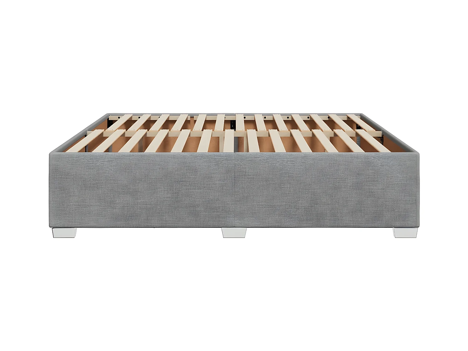 Cadre de lit Gris clair 180x200 cm Tissu