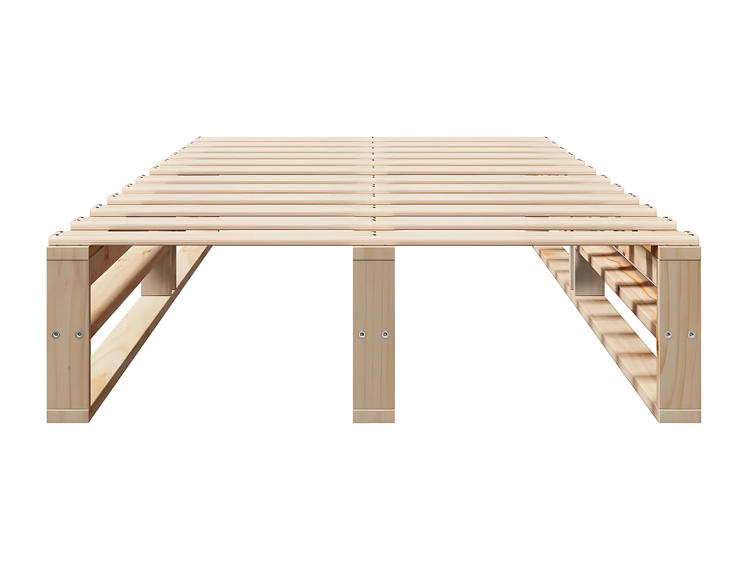 Cadre de lit sans matelas 90x200 cm bois de pin massif