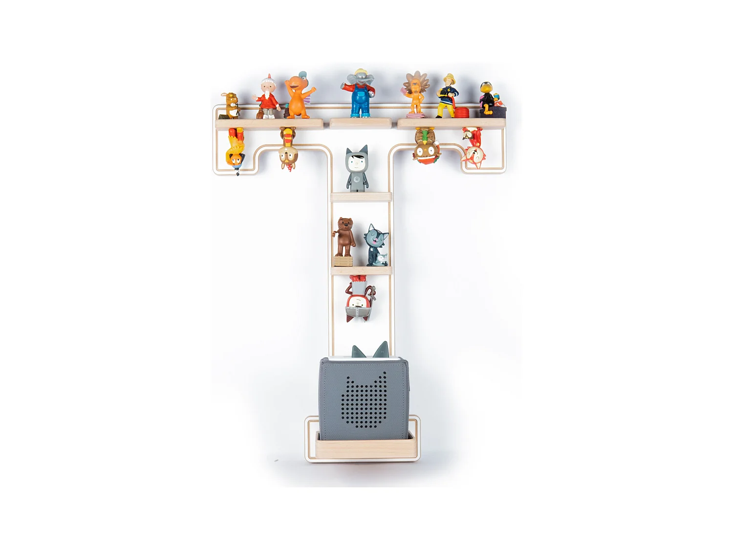 Wall Rack BOARTI Buchstabe White H. 54 x W. 45 x D. 19 cm