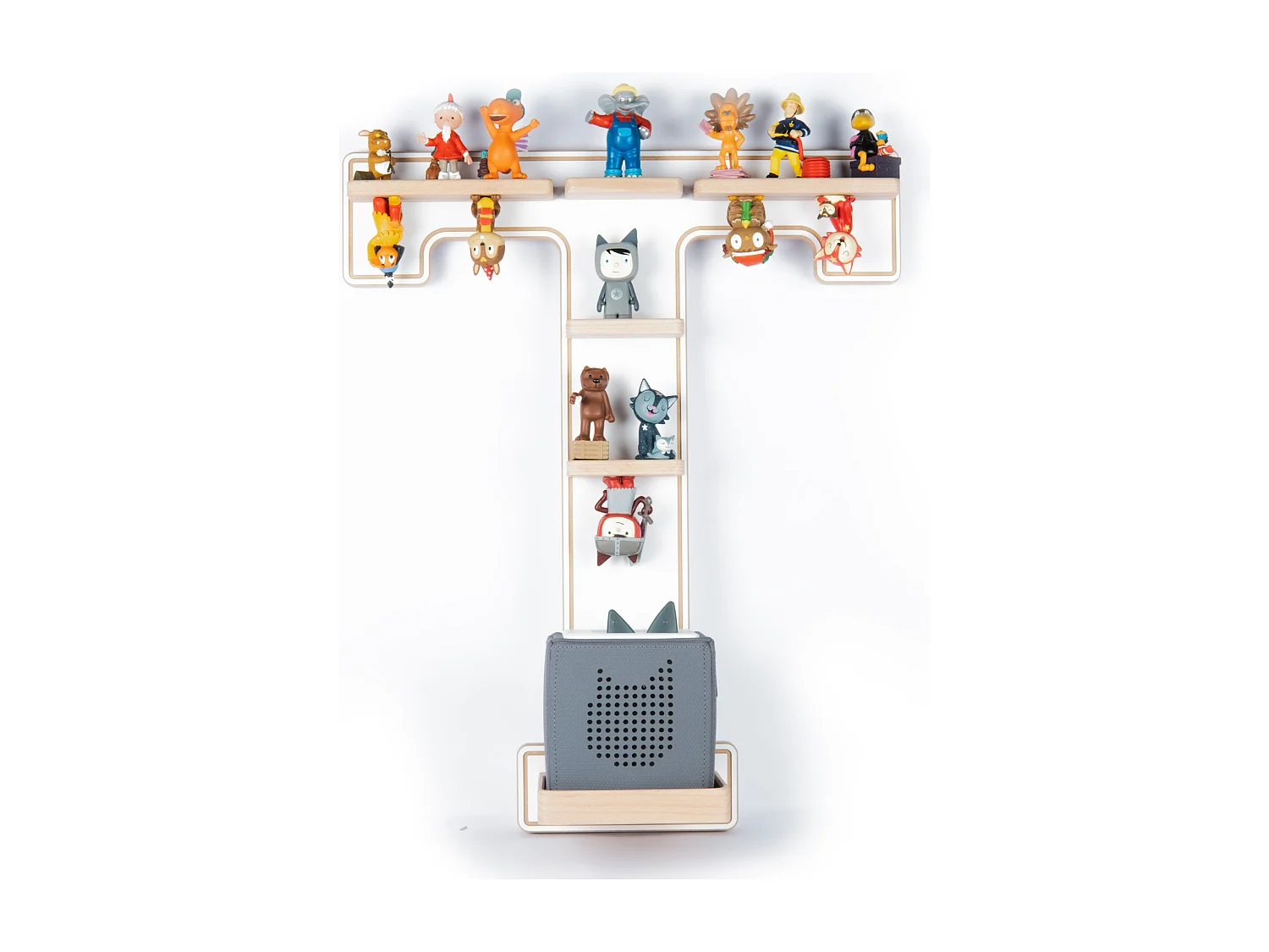 Wall Rack BOARTI Buchstabe White H. 54 x W. 45 x D. 19 cm