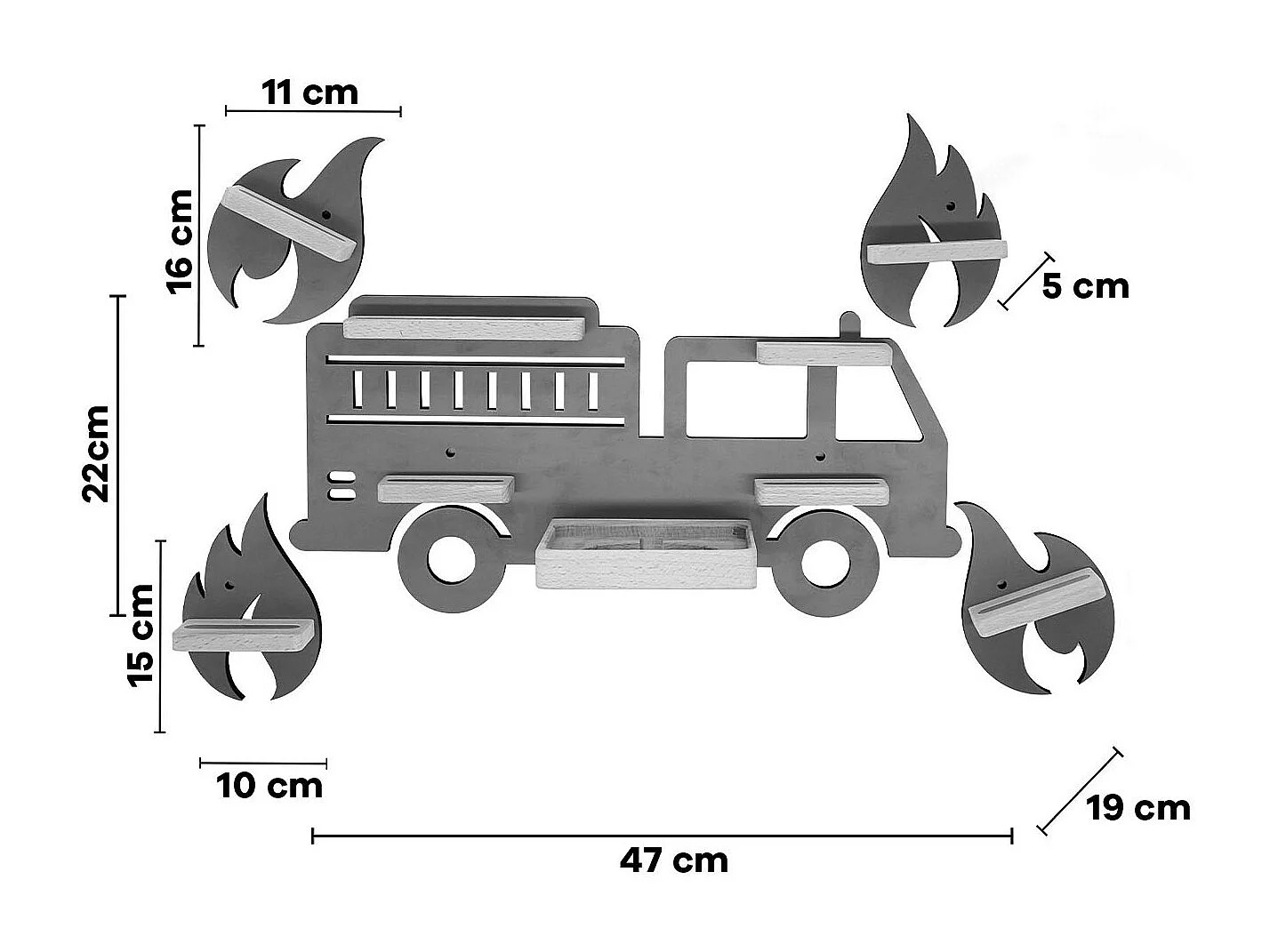 Étagère Fire Department Kids Toniebox Tonies