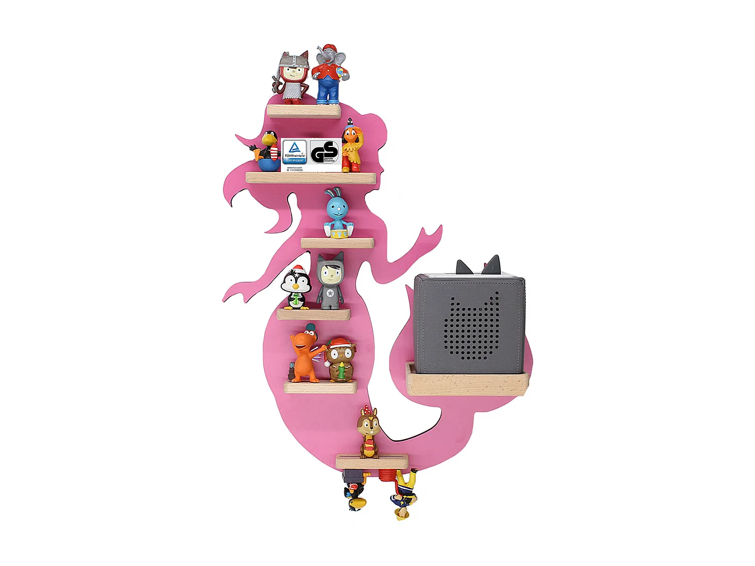 Wall Rack BOARTI Regal Pink H. 50 x W. 39 x D. 19 cm