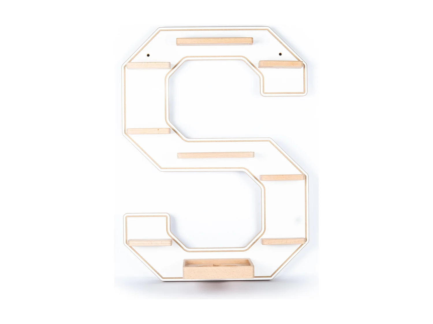 Etagère lettre S pour boîte audio tonies