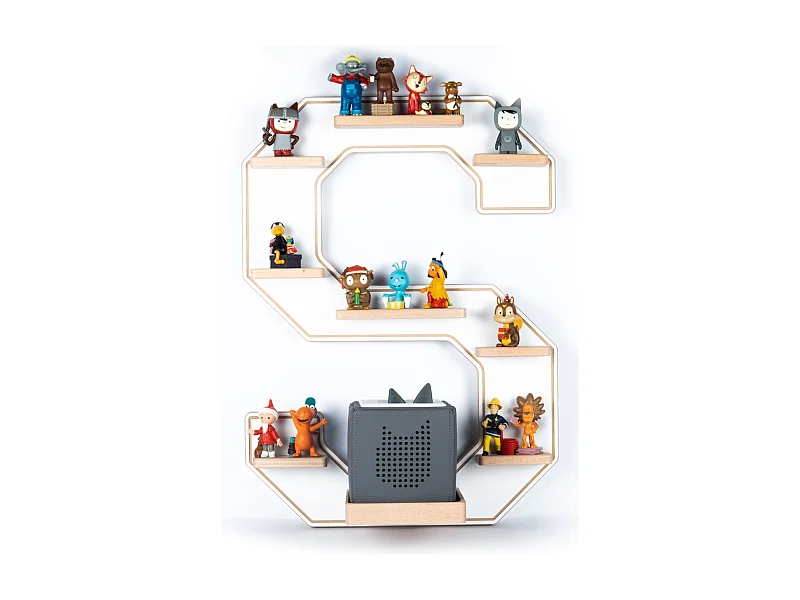 Holz Regal Buchstabe S für Toniebox Tonies Figuren