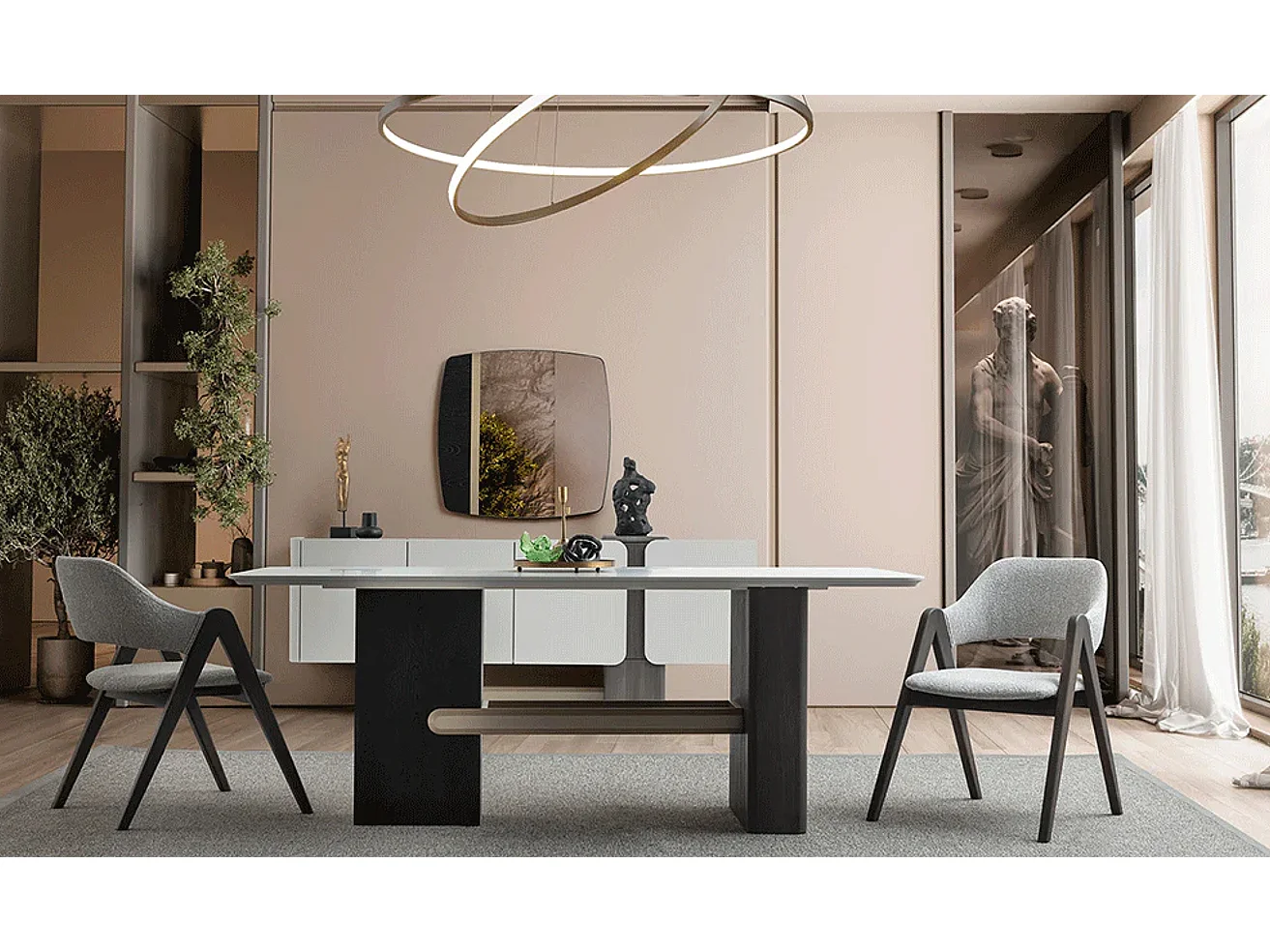 Table de salle à manger Ermes (100x200)