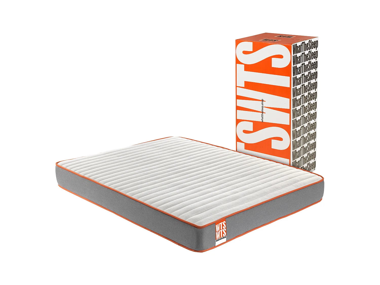 What the Sleep | Colchón Híbrido de Muelles Ensacados y Visco, 22cm | SALSA | 90x190 | Firmeza Media | Sostenible | Transpirabilidad Alta | 7 Capas