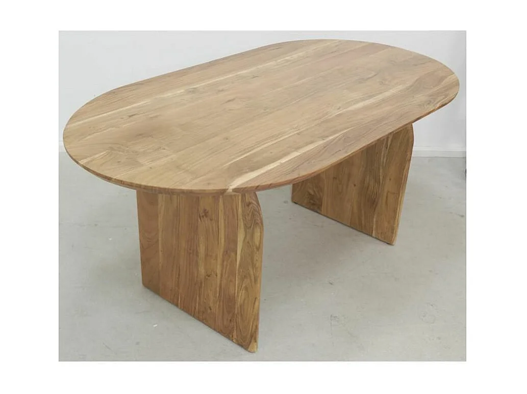 Table ovale en acacia
