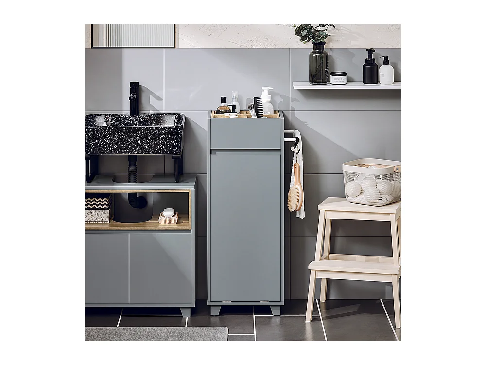 SoBuy Wäscheschrank BZR159-DG