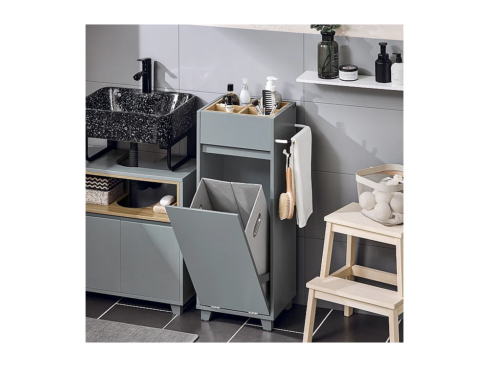 SoBuy Wäscheschrank BZR159-DG