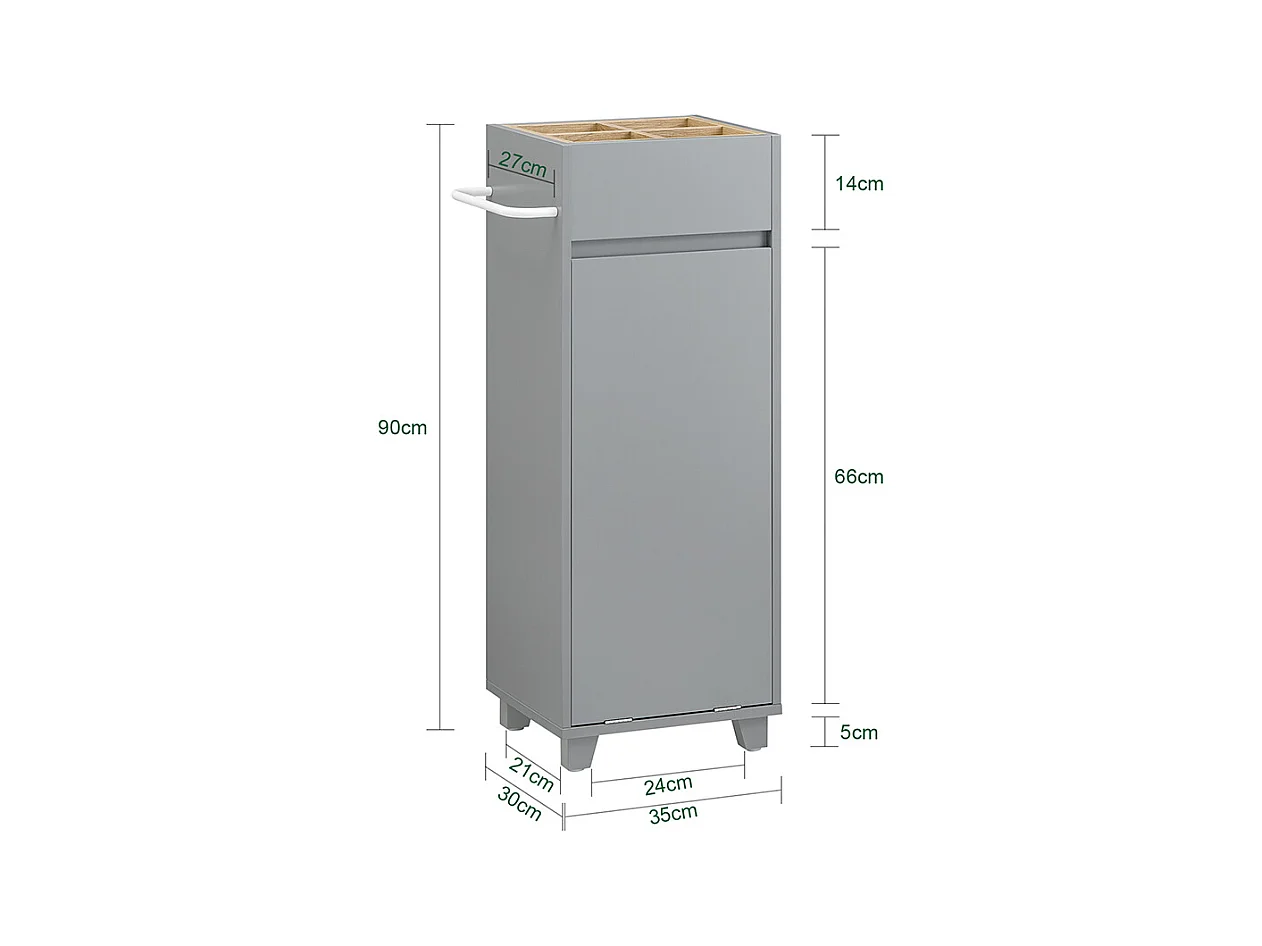SoBuy Wäscheschrank BZR159-DG