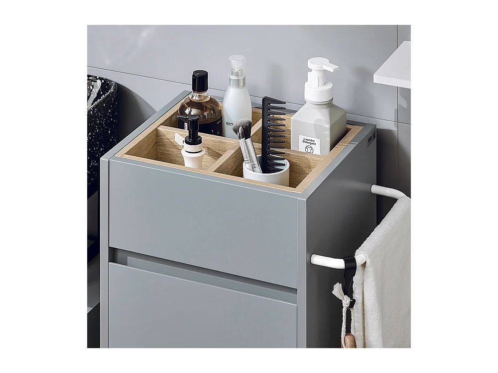 SoBuy Wäscheschrank BZR159-DG