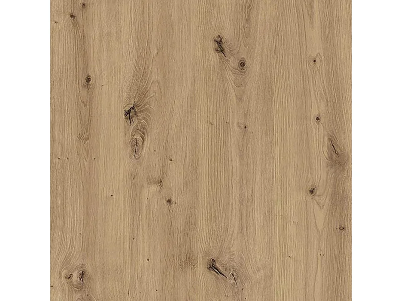 Bureau L. 108 cm décor chêne artisan avec piètement noir - MARIA