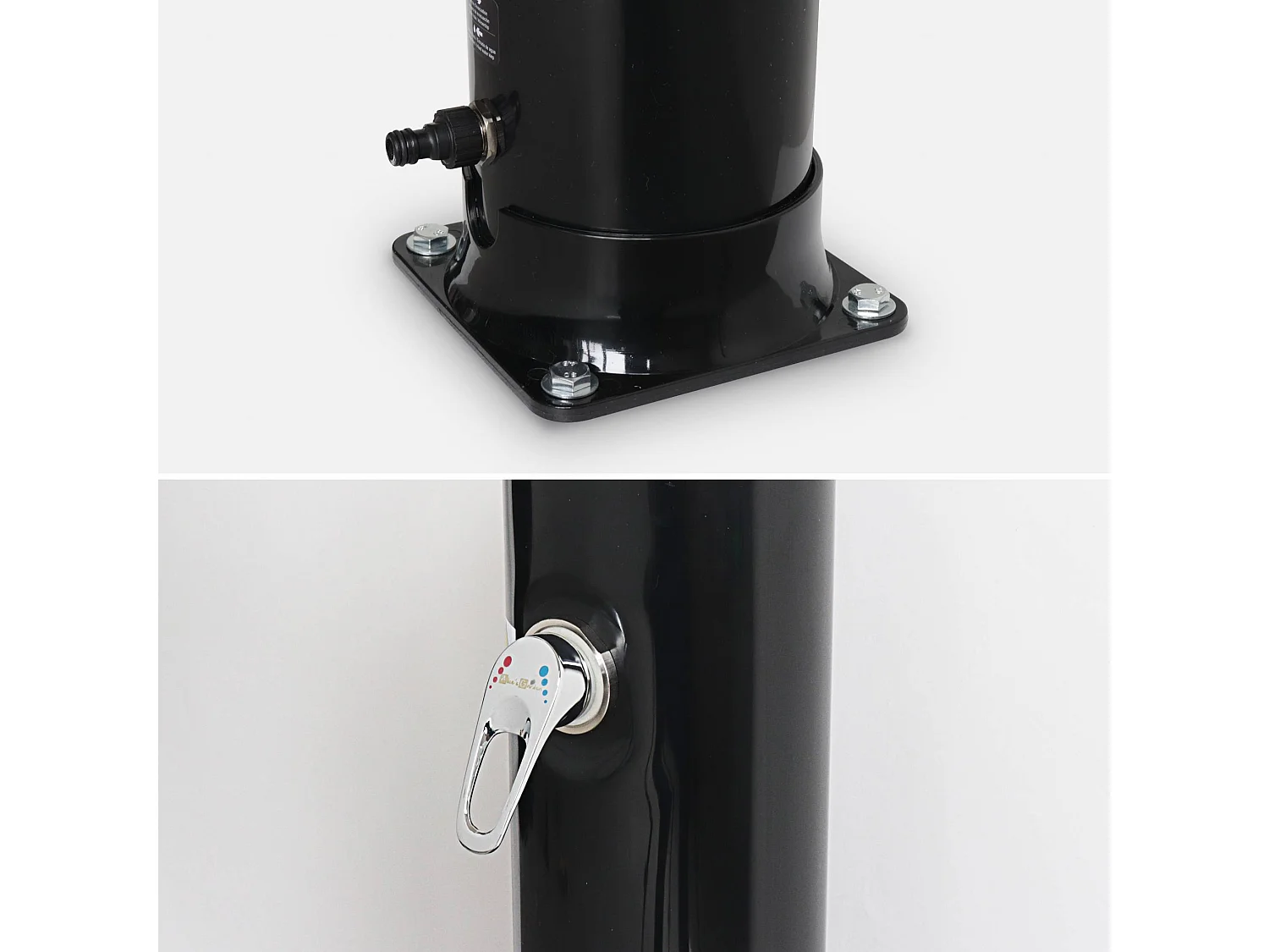 Douche solaire d'extérieur Fontana pour piscine. terrasse et jardin. réservoir de 20L