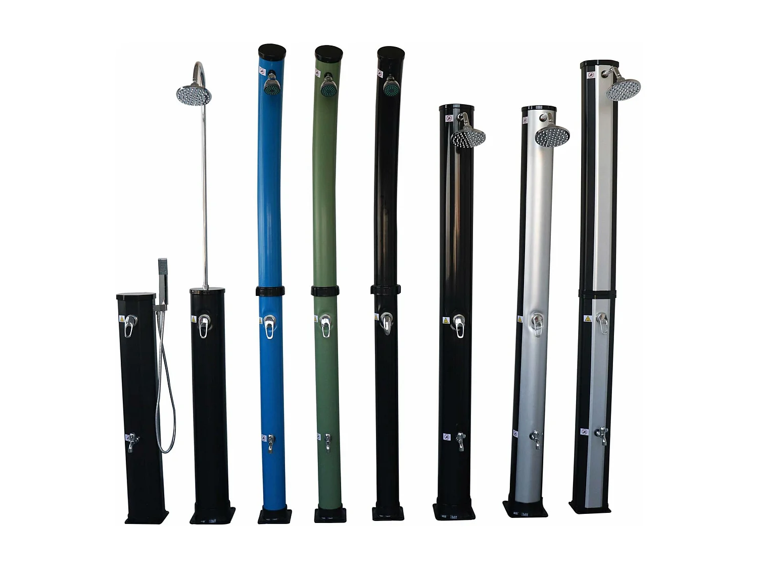 Douche solaire d'extérieur Fontana pour piscine. terrasse et jardin. réservoir de 20L