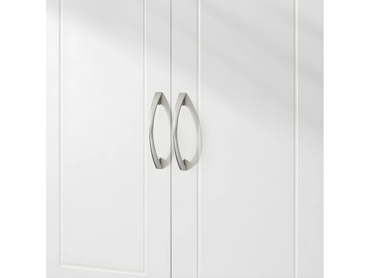 SoBuy Armoire Murale de Salle de Bain, Placard de Rangement, Meuble de Rangement Suspendu, Meuble Haut avec 3 Portes, 90x30x60 cm, Blanc, FRG231-L-W