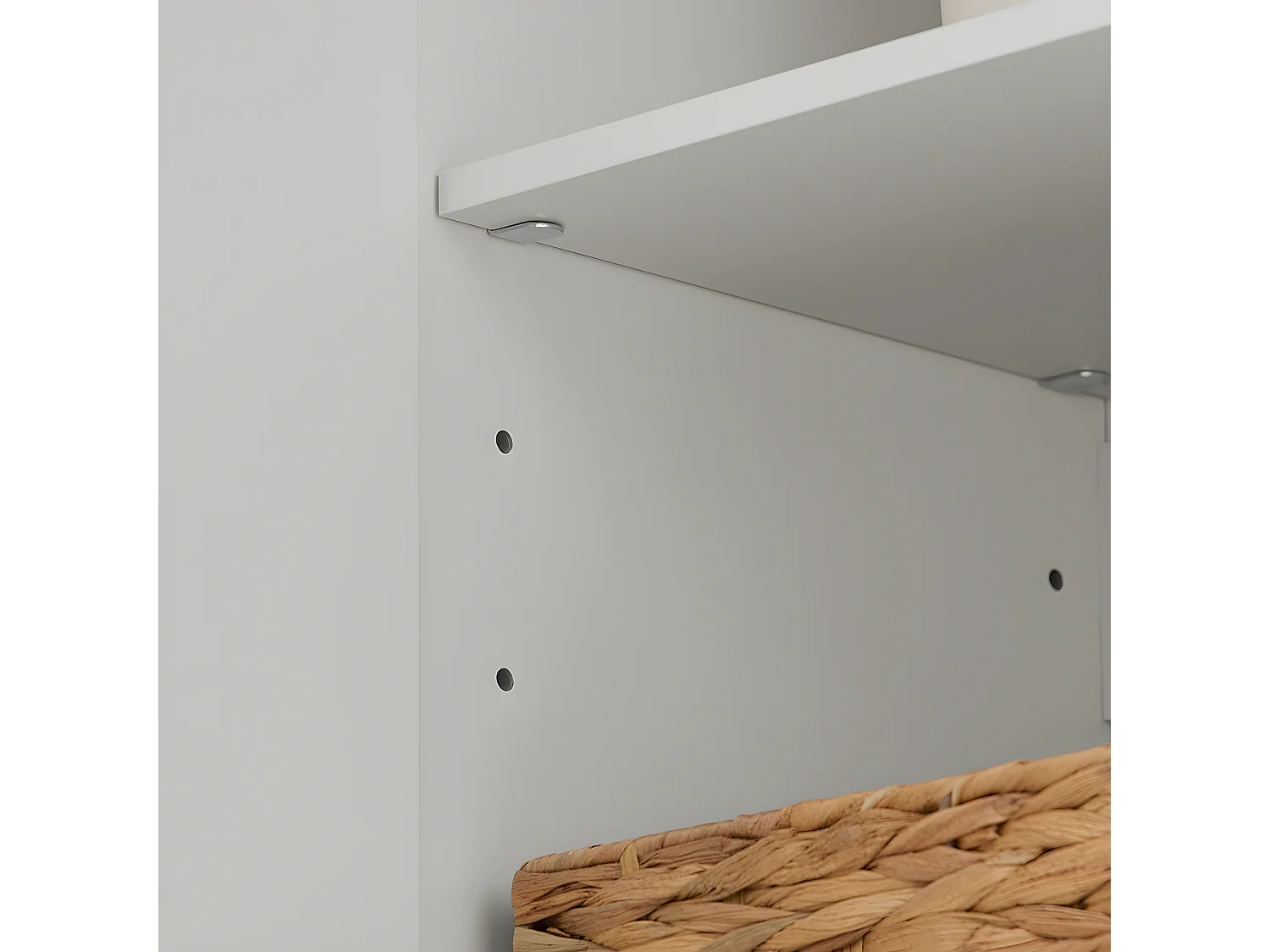 SoBuy Armoire Murale de Salle de Bain, Placard de Rangement, Meuble de Rangement Suspendu, Meuble Haut avec 3 Portes, 90x30x60 cm, Blanc, FRG231-L-W