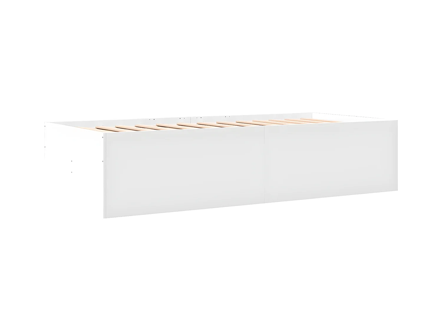 Lit de jour avec tiroirs blanc 90x200 cm bois d'ingénierie