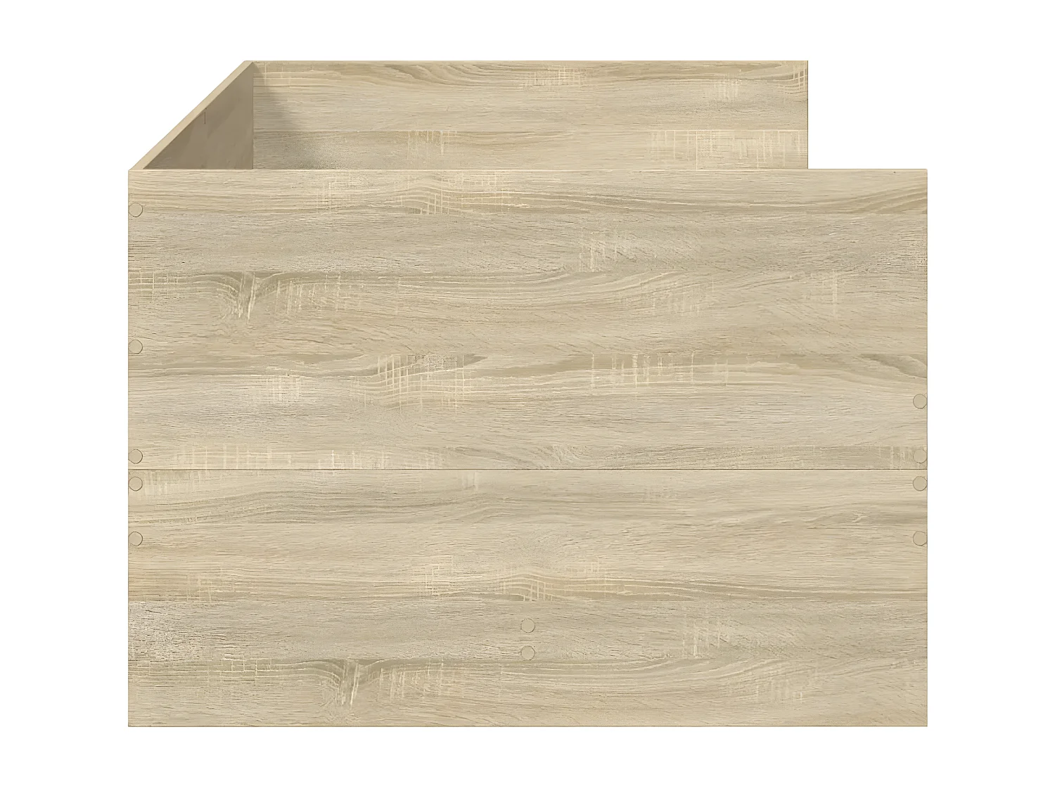 Sofá-cama com gavetas derivados de madeira carvalho sonoma