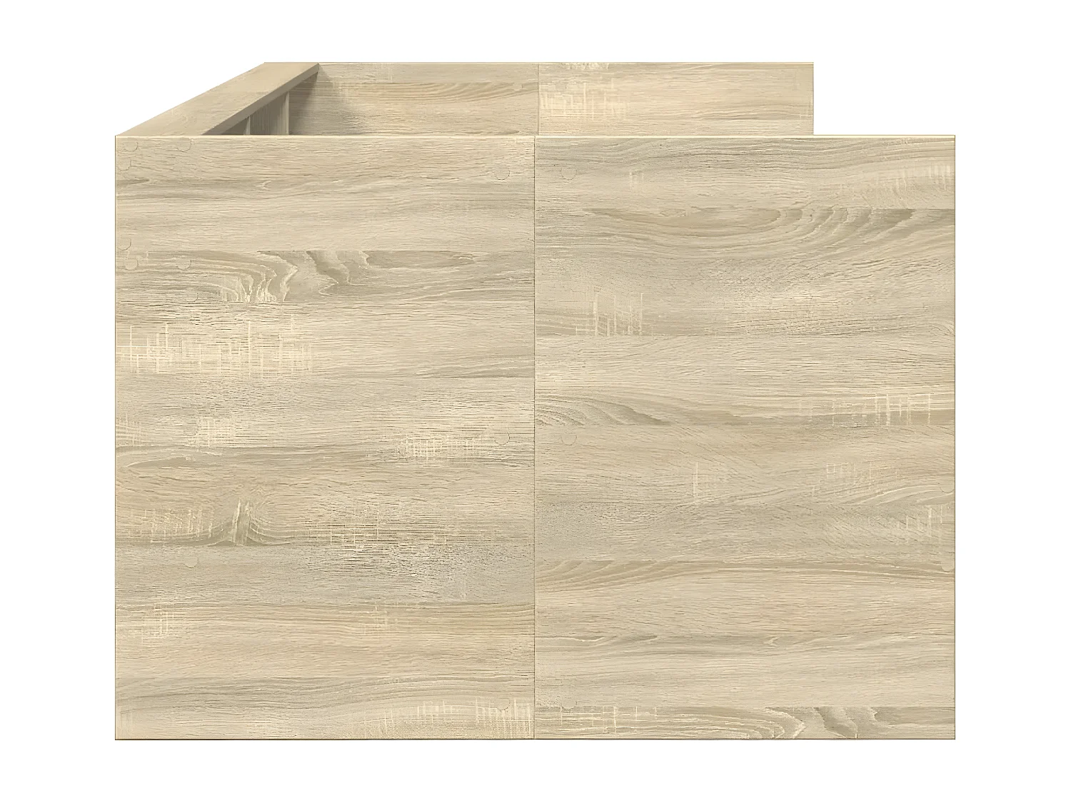 Tumbona con cajones madera ingeniería roble Sonoma 100x200 cm