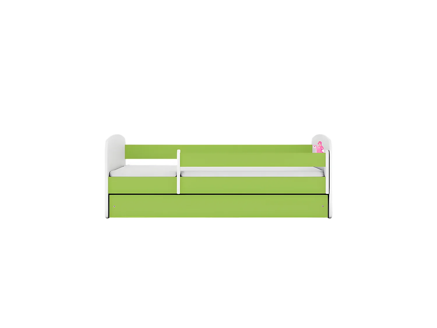 Lit babydreams princesse verte sur cheval avec tiroir sans matelas 180/80