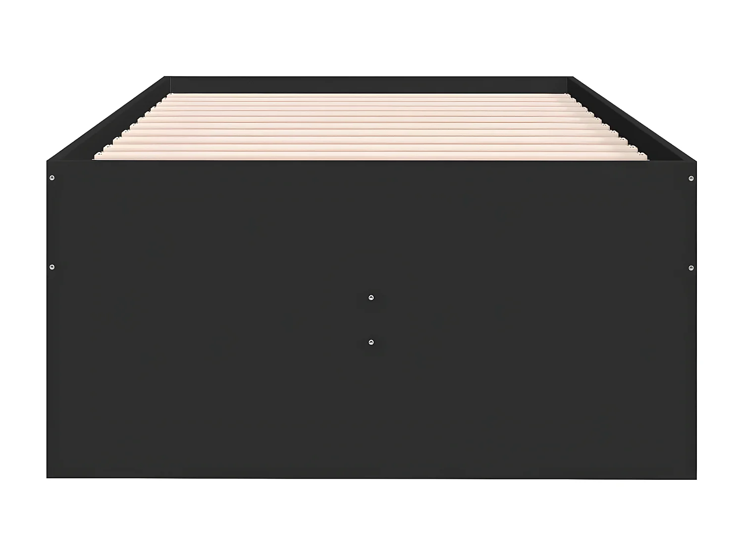 Lit de jour avec tiroirs noir 75x190 cm bois d'ingénierie