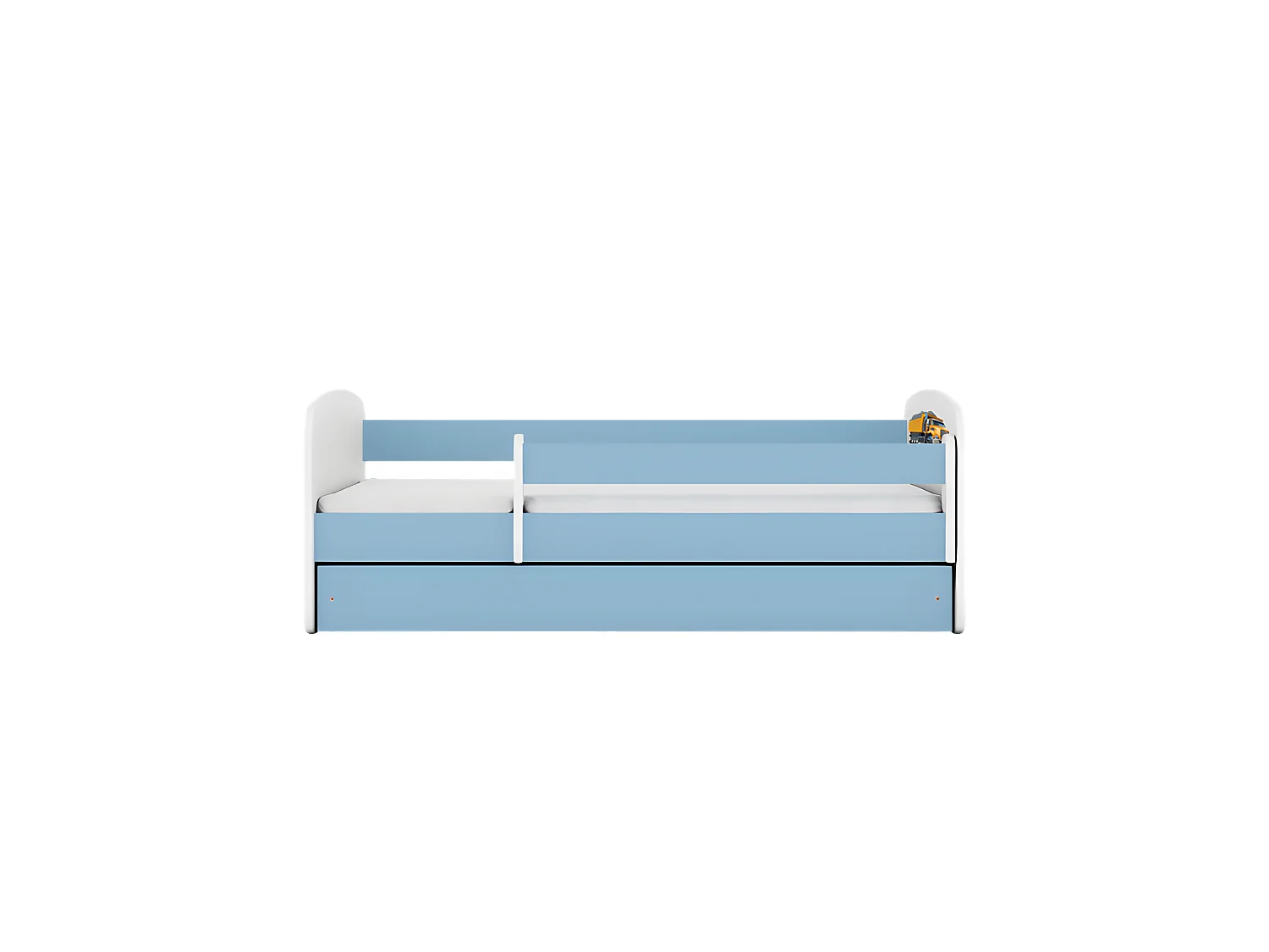 Lit babydreams camion bleu sans tiroir sans matelas 140/70