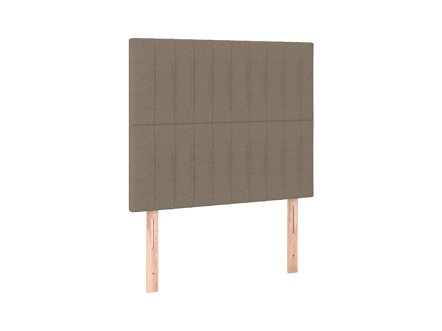 Lit à sommier tapissier avec matelas Taupe 90x200 cm Tissu