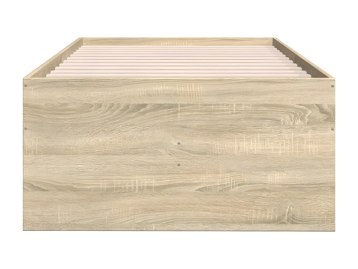 Lit de jour et tiroirs chêne sonoma 75x190cm bois d'ingénierie