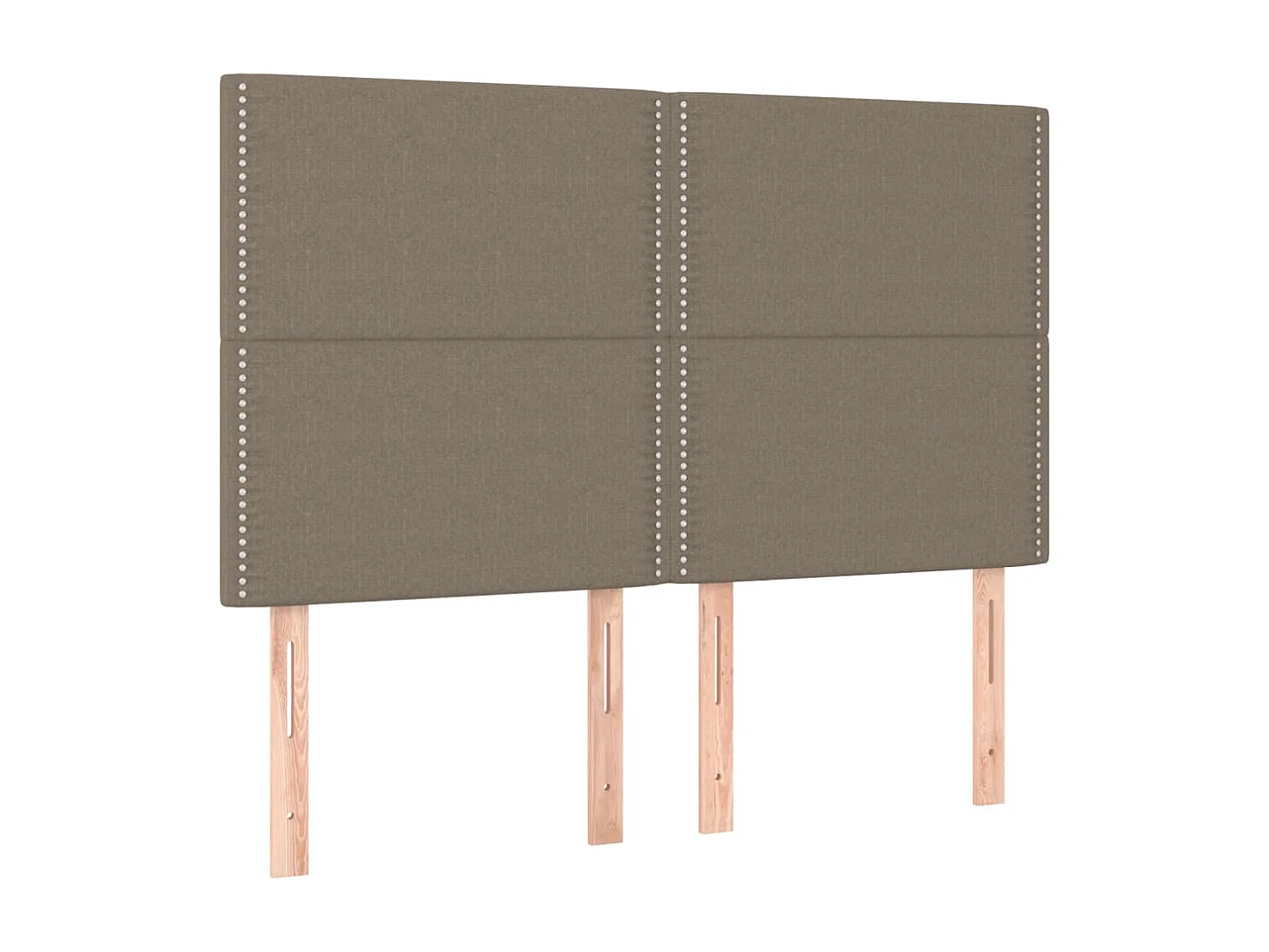 Cama com molas/colchão 140x200 cm tecido castanho-acinzentado