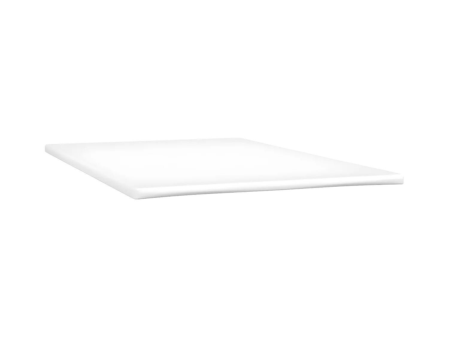 Cama com molas/colchão 120x200 cm couro artificial branco