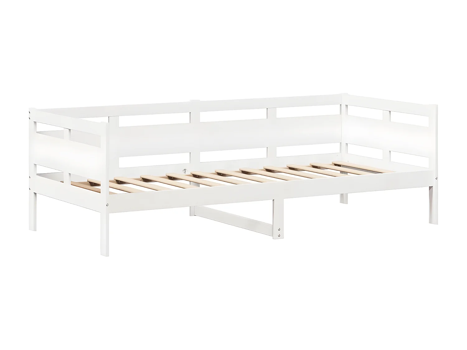 Ensemble de lit de jour et de banc et toit 90x200 cm pin massif