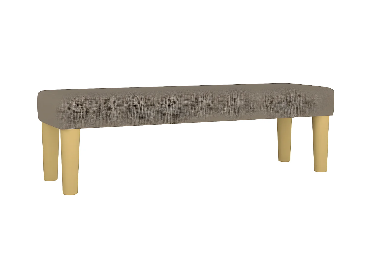 Lit à sommier tapissier avec matelas Taupe 140x200 cm Tissu