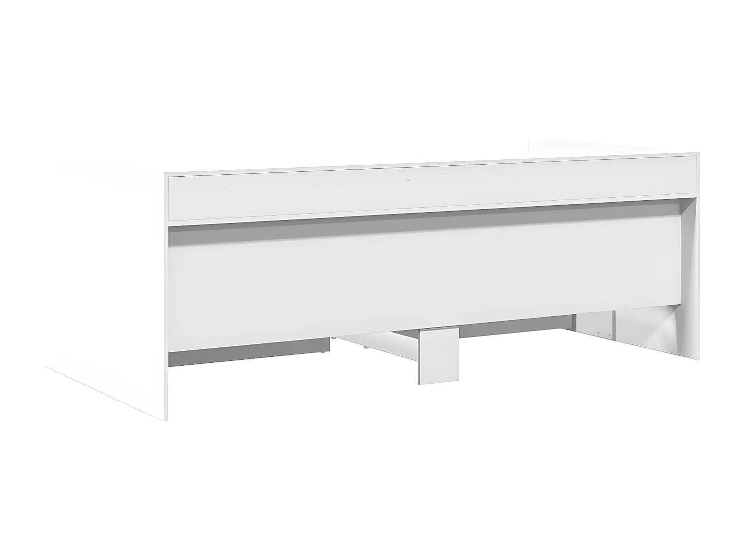 Lit de jour avec tiroirs blanc 75x190 cm bois d'ingénierie