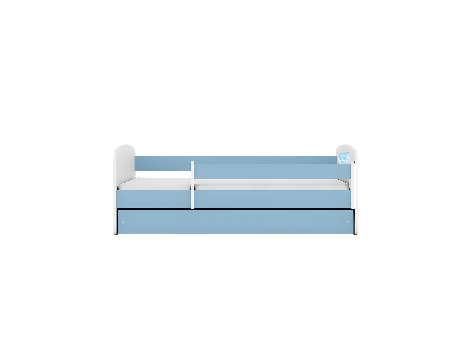 Lit babydreams bleu teddybear bleu avec tiroir sans matelas 160/80