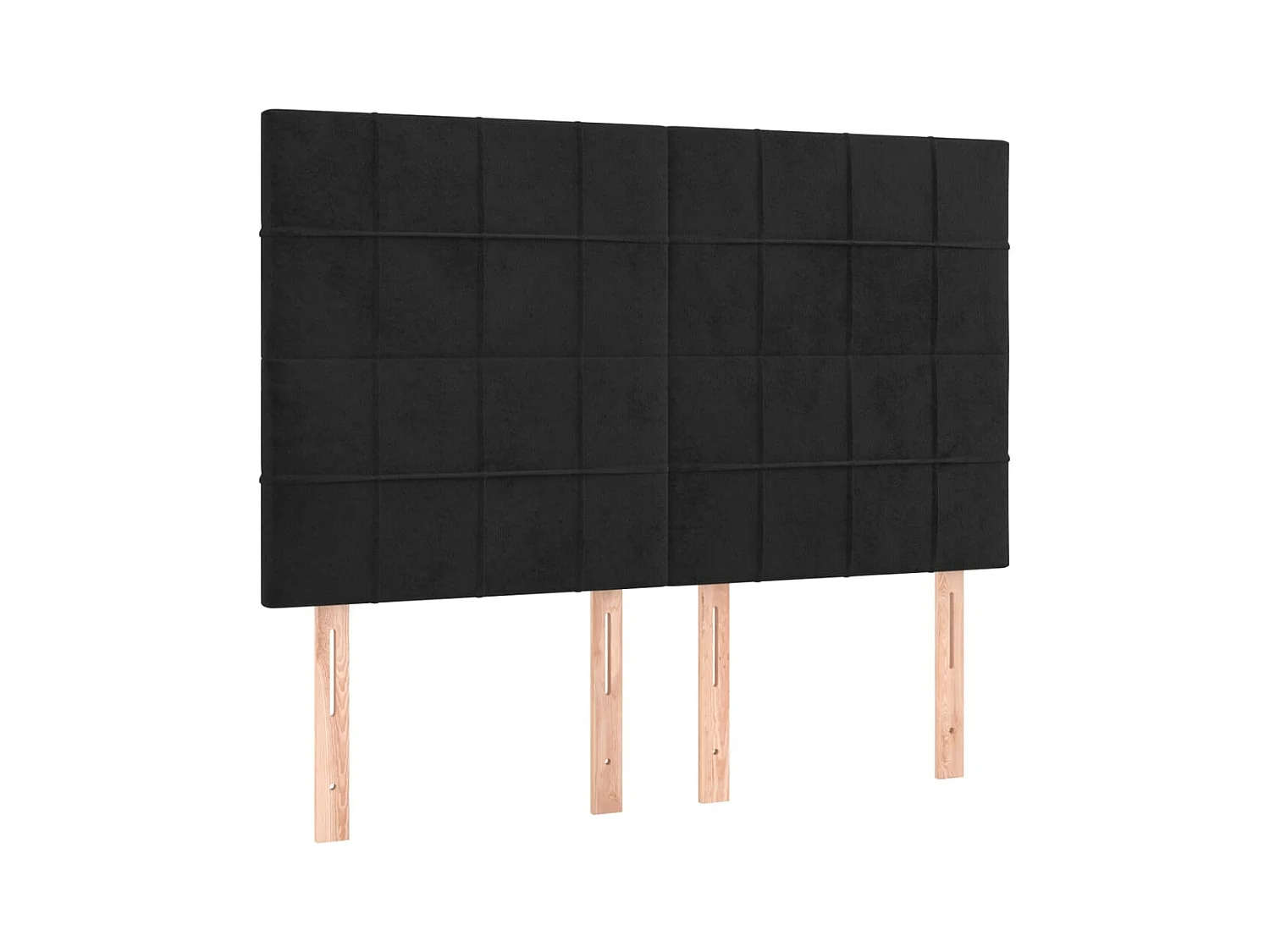 Cama com molas/colchão 140x190 cm veludo preto