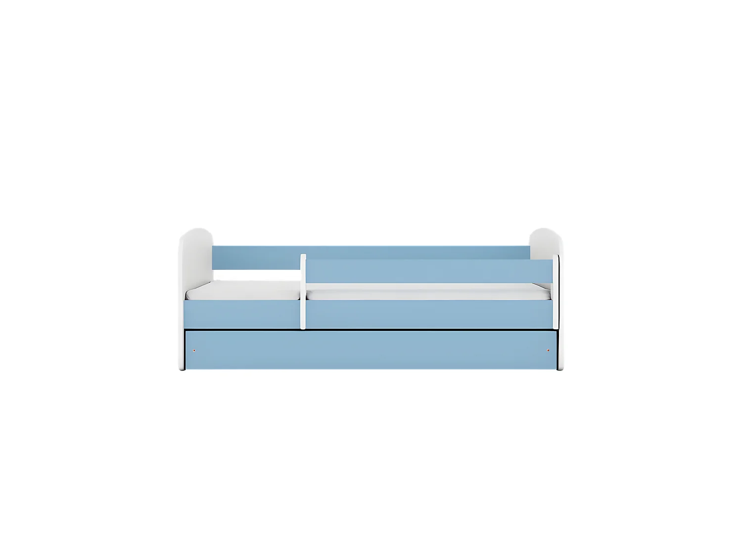 Lit babydreams bleu sans motif avec tiroir sans matelas 160/80