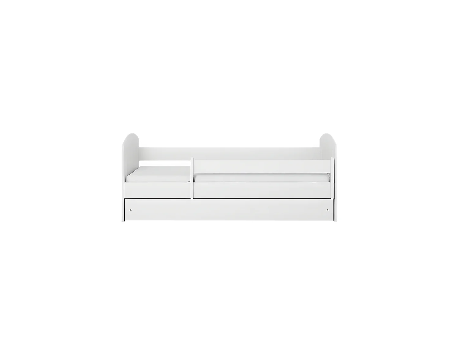 Cama 2 clásica blanca con cajón sin colchón 160/80.