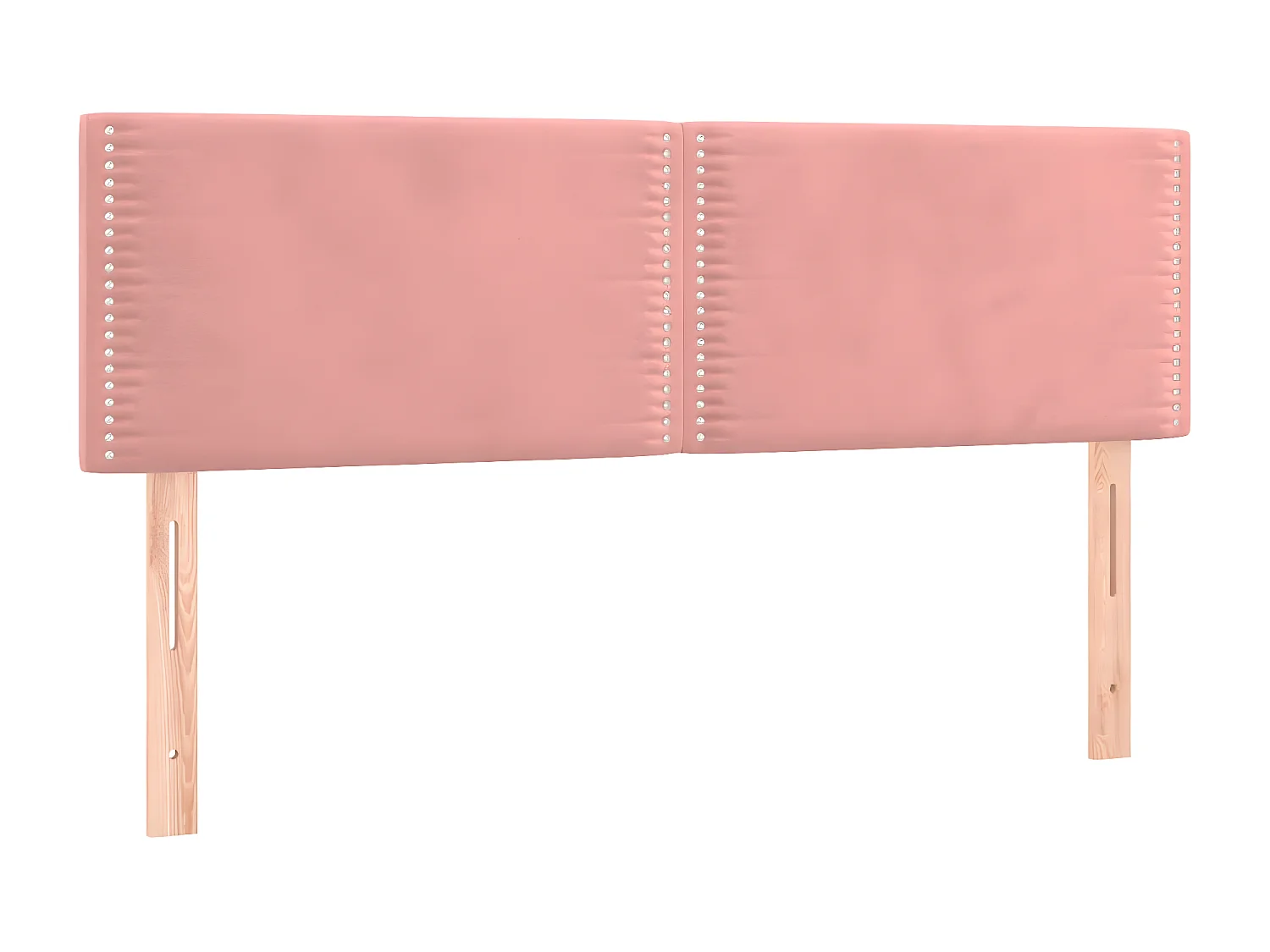 Cama com molas/colchão 140x200 cm veludo rosa