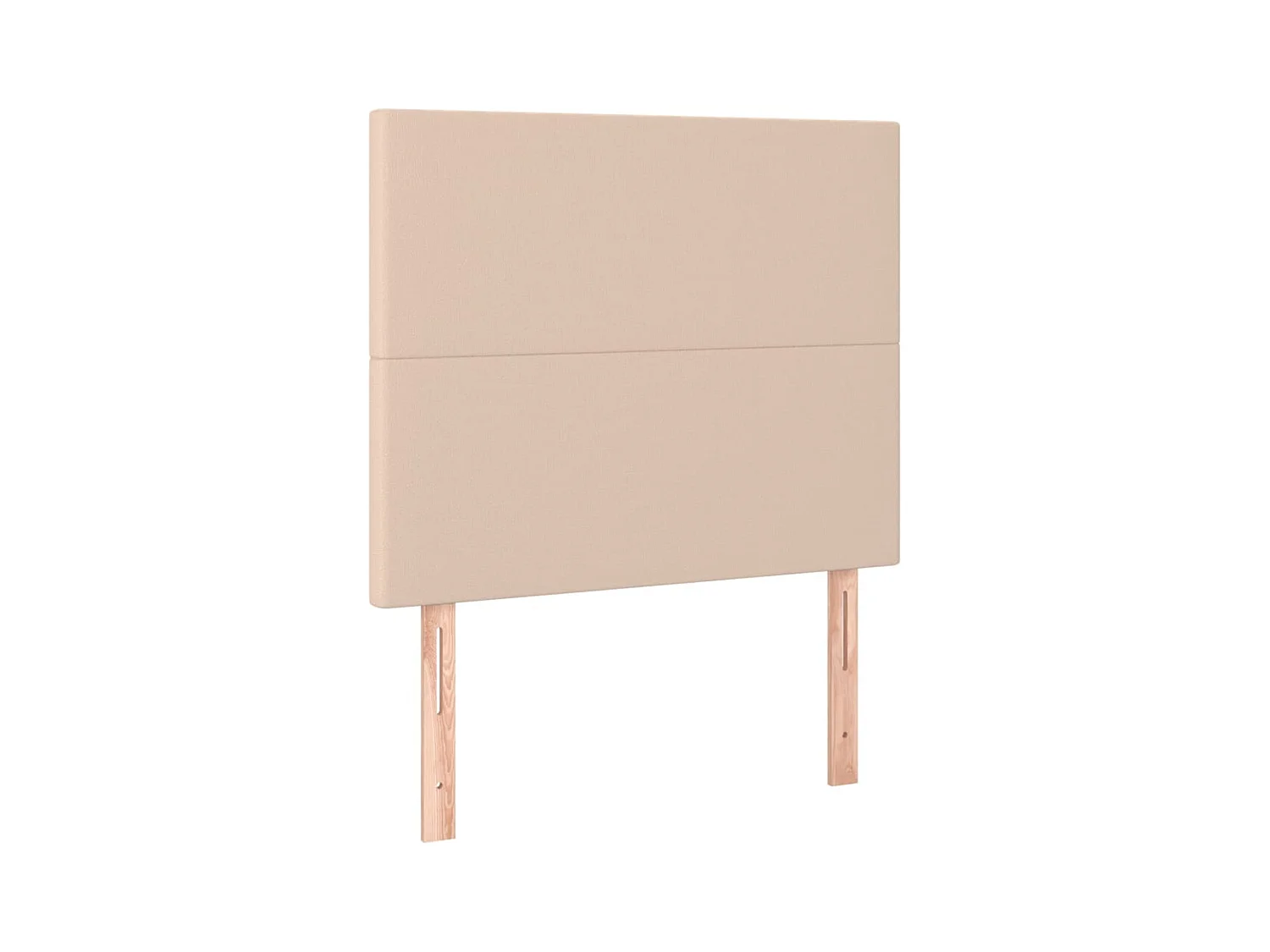 Cama box spring con colchón cuero sintético capuchino 100x200cm